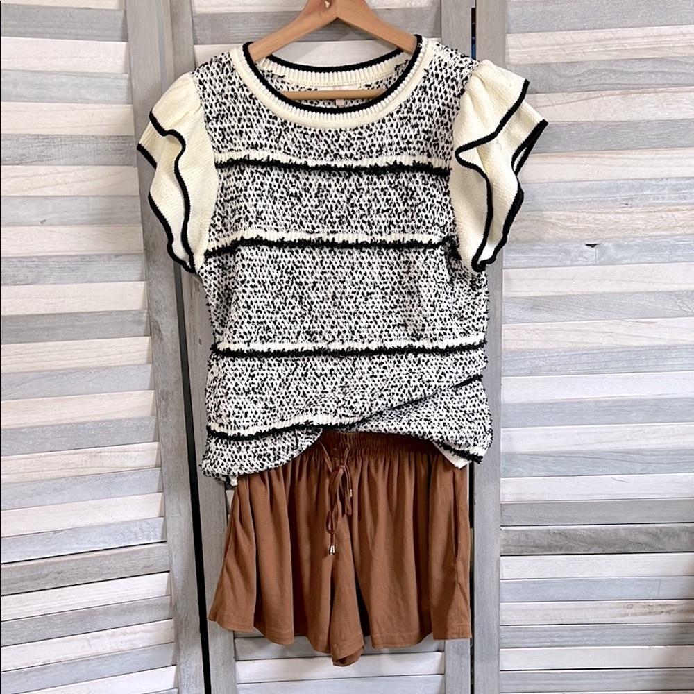 Anthropologie Bishop and Young w Skies are Blue sweater set
